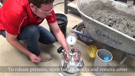 air content gravimetric method|how to determine air content of concrete.